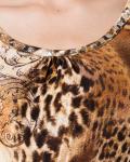 Блуза с принтом леопарда