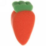 Губка для тела поролоновая фигурная "Морковка", 16,5*8