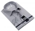 0134TESSF  Мужская однотонная рубашка Elegance Super Slim Fit