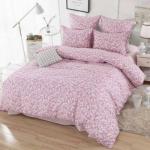 Амели (розовая) комплект постельного белья сатин Евро 4н