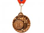 Медаль спортивная с лентой за 3 место. Диаметр 5 см: 506-3