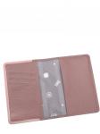 Обложка паспорт PAGE ИРИС кожа софти ирис/розовый/тис