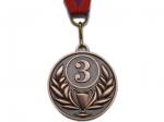 Медаль спортивная с лентой за 3 место. Диаметр 5 см: FF-3 FF-509-3, FF 1601-3