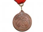 Медаль наградная с лентой за 3 место. Диаметр 5 см. МТ853-3