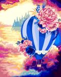 Воздушный шар и розы