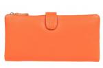 Портмоне-кошелек женское, цвет оранжевый