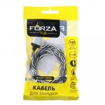 FORZA Кабель для зарядки IP, 1м, 1,5А, синхр. с ПК, тканевая оплетка, 5 цветов