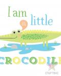 Термонаклейка для декорирования текстильных изделий детская I am a crocodile, 14 х 14 см