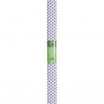 Креп-бумага Koh-I-Noor, белая с фиолетовыми кружками, 2000х500 мм