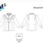 Блузка детская для девочек Rinsel-Inf белый