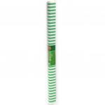 Креп-бумага Koh-I-Noor, бело-зеленая полоска, 2000х500 мм
