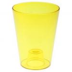 Кашпо для цветов пластиковое 1,2л Лаванда желтый