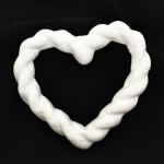 Контур Сердце Фигурное  из пенопласта d=155мм, п/п с е/подвесом