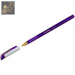 Ручка шариковая Berlingo xGold фиолетовая, 0,7 мм, игольчатый стержень, грип, CBp_07504