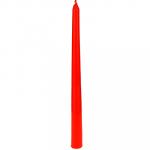 Свеча "Коническая" д 2 см, h 24 см, время горения 6-7ч, красный (Россия)