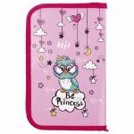 Пенал ПИФАГОР, 1 отделение, ламинированный картон, 19х11 см, OWL PRINCESS, 229150