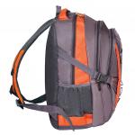 Рюкзак для школы и офиса BRAUBERG "SpeedWay 2", разм. 46*32*19см, 25 л, ткань, серо-оранжевый,224448