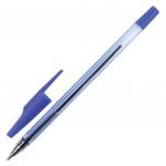 Ручка шариковая STAFF AA-927, СИНЯЯ, корпус тонированный, хром. детали, 0,7мм, линия 0,35мм, BP105