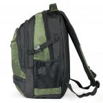 Рюкзак для школы и офиса BRAUBERG "StreetRacer 1", разм. 48*34*18см, 30 л,ткань,черно-зеленый,224449