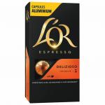 Кофе в алюминиевых капсулах L'OR Espresso Delizioso для кофемашин Nespresso, 10шт*52г, ш/к 72043