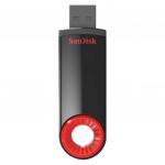 Флеш-диск 64GB SANDISK Cruzer Dial USB 2.0, черный/красный, SDCZ57-064G-B35