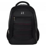 Рюкзак для школы и офиса BRAUBERG "Flagman", разм. 46*35*25см, 35 л, ткань, черно-красный, 224454