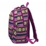 Рюкзак BRAUBERG молодежный, Фиолетовые узоры, канвас, 47х32х14 см, 227069