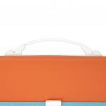 Папка-портфель пласт. BRAUBERG "JOY", А4 (330х245х35мм), 13 отделений, с окант., оранжвый, 227975