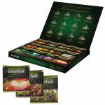 Чай GREENFIELD (Гринфилд), НАБОР 12 видов, 60 пирамидок, 110г, картонная коробка, ш/к 12419