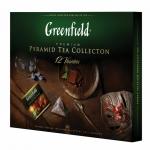 Чай GREENFIELD (Гринфилд), НАБОР 12 видов, 60 пирамидок, 110г, картонная коробка, ш/к 12419