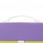 Папка-портфель пласт. BRAUBERG "JOY", А4 (330х245х35мм), 13 отделений, с окант., фиолетовый, 227977