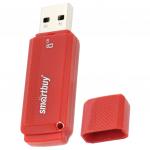 Флеш-диск 8GB SMARTBUY Dock USB 2.0, красный, SB8GBDK-R