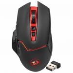 Мышь беспроводная игровая REDRAGON Mirage, USB, 7 кнопок+1 колесо-кнопка, лазерная, черно-красная