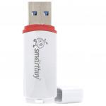 Флеш-диск 8GB SMARTBUY Crown USB 2.0, белый, SB8GBCRW-W