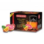 Чай TEEKANNE (Тиканне) "Earl Grey Citrus", черный, бергамот/цитрус, 20 пакетиков, Германия, ш/к28524