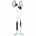Наушники с микрофоном (гарнитура) вкладыши DEFENDER OutFit W770, проводные,1,5 м, черные с голубым