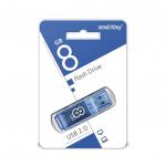 Флеш-диск 8GB SMARTBUY Glossy USB 2.0, синий, SB8GBGS-B