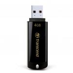 Флеш-диск 4GB TRANSCEND JetFlash 350 USB 2.0, черный, TS4GJF350