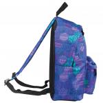 Рюкзак BRAUBERG универсальный, сити-формат, фиолетовый, Фантазия, 20 литров, 41*32*14 cм, 225365