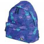 Рюкзак BRAUBERG универсальный, сити-формат, фиолетовый, Фантазия, 20 литров, 41*32*14 cм, 225365