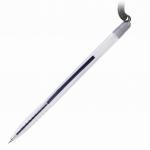 Ручка шариковая настольная BRAUBERG Counter Pen, СИНЯЯ, пружинка, корпус серебристый, 0,5мм, 143258