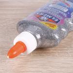 Клей для слаймов канцелярский с блестками ELMERS Glitter Glue, 177 мл, серебряный, 2077255