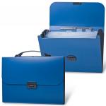 Папка-портфель пласт. BRAUBERG Energy А4 (330х256х32мм), 7 отделений, синий, 222572