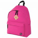 Рюкзак BRAUBERG универсальный, сити-формат, один тон, розовый, 20 литров, 41*32*14 cм, 225375