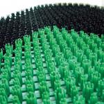 Коврик входной пластиковый грязезащитный "ТРАВКА" 55*40см, толщина 18мм, зеленый-черный, IDEA, М2280