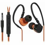 Наушники с микрофоном (гарнитура) вкладыши DEFENDER OutFit W770,проводные, 1,5 м, черные с оранжевым