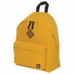 Рюкзак BRAUBERG универсальный, сити-формат, один тон, желтый, 20 литров, 41*32*14 cм, 225378