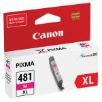 Картридж струйный CANON (CLI-481M XL) для PIXMA TS704/TS6140, пурпурный, ресурс 474 страниц, ориг.