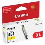Картридж струйный CANON (CLI-481Y XL) для PIXMA TS704/TS6140, желтый, ресурс 512 страниц, ориг.