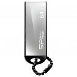 Флеш-диск 64GB SILICON POWER Touch 830 USB 2.0, металл. корпус, серебристый, SP064GBUF2830V1S